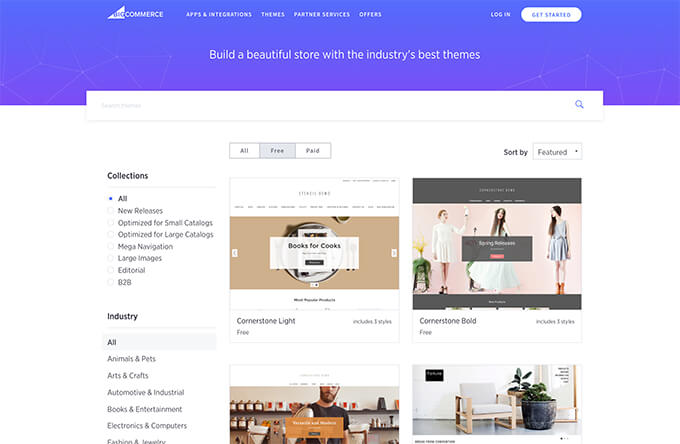 BigCommerce Ecommerce Website Builder Templates